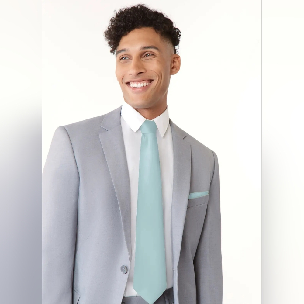 Mist Matte Satin Wide Tie